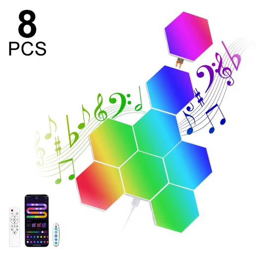 高品質 RGB インテリジェント六角形ウォールランプ